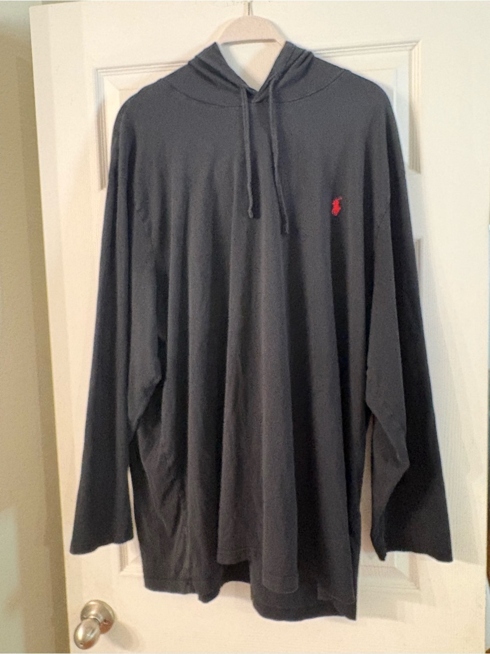 Polo by Ralph Lauren Black Hooded Long Sleeve Shirt Men’s size 3XB